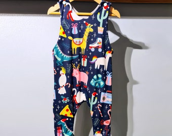 baby jersey dungarees