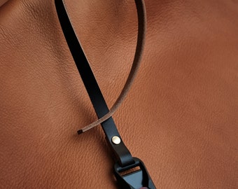 Handcrafted Horween Chromexcel Leather Camera Wrist Strap with Peak Design Anchor