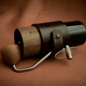C.K Mike handcrafted Comandante Leather Sleeve, Comandante Grinder Leather Cover, Horween leather