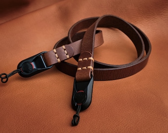 Handcrafted Water Buffalo Leather Camera Strap - Peak Design Anchor