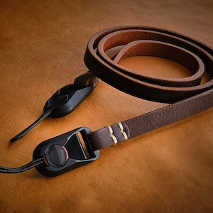 C.K Mike handcrafted slim camera strap with Peak Design anchors.( Slim)