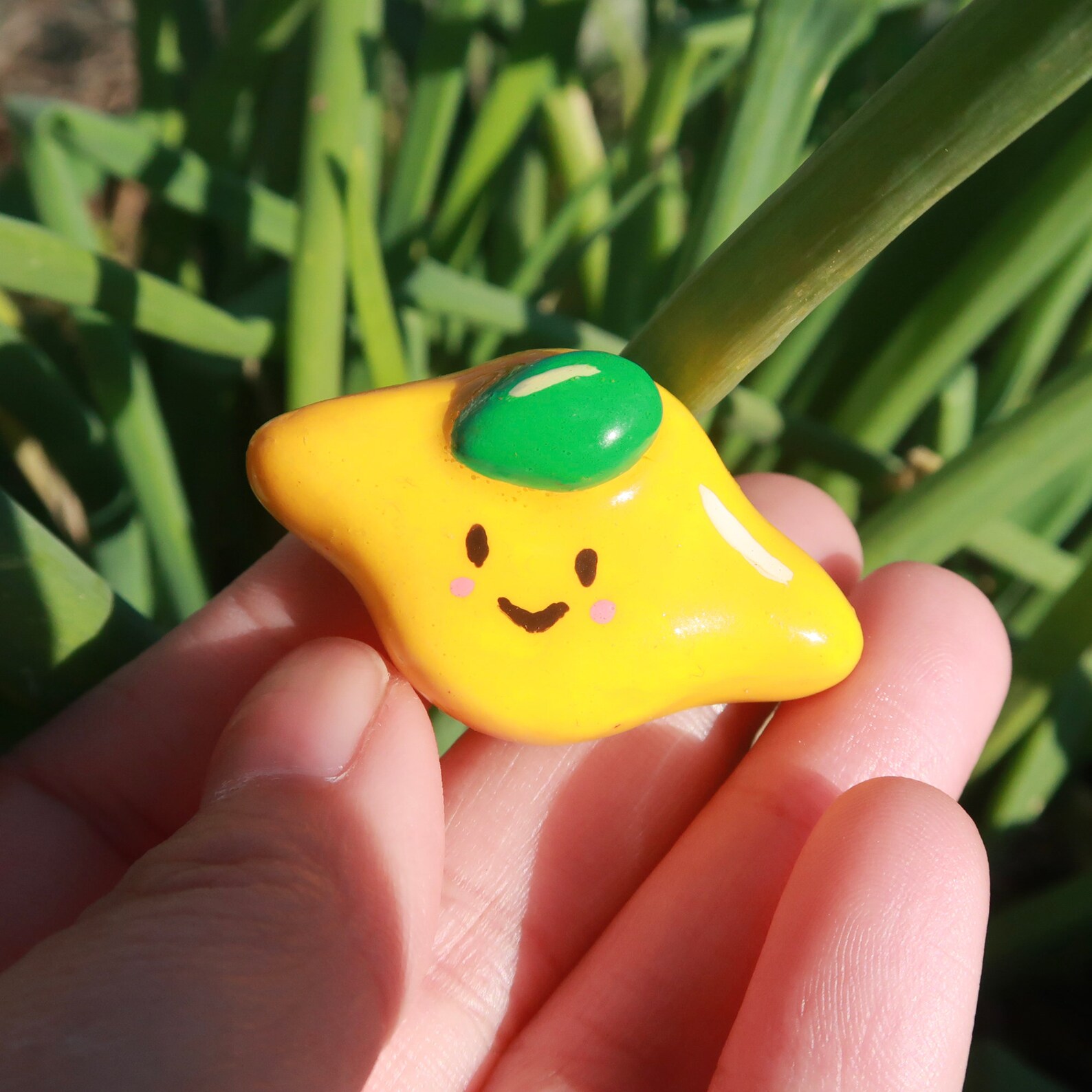Handmade Cute Clay Pins Illustrated fruit Lemon Clay Pins Etsy