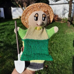 títere de mano policía cocinero bombero Gärtnerin