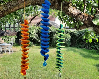 Crocheted wind chime