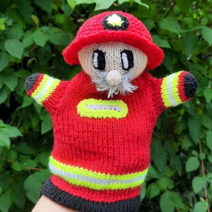 títere de mano policía cocinero bombero Feuerwehrmann