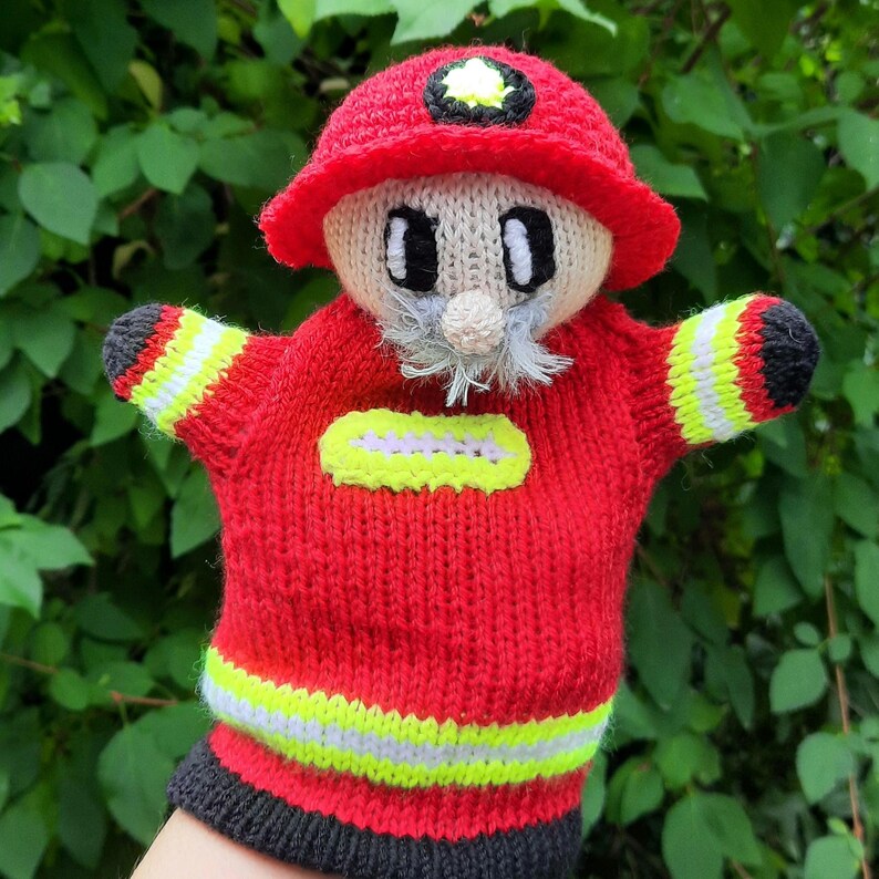 títere de mano policía cocinero bombero Feuerwehrmann