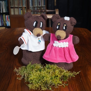 Bärchen Handpuppe handgefertigt