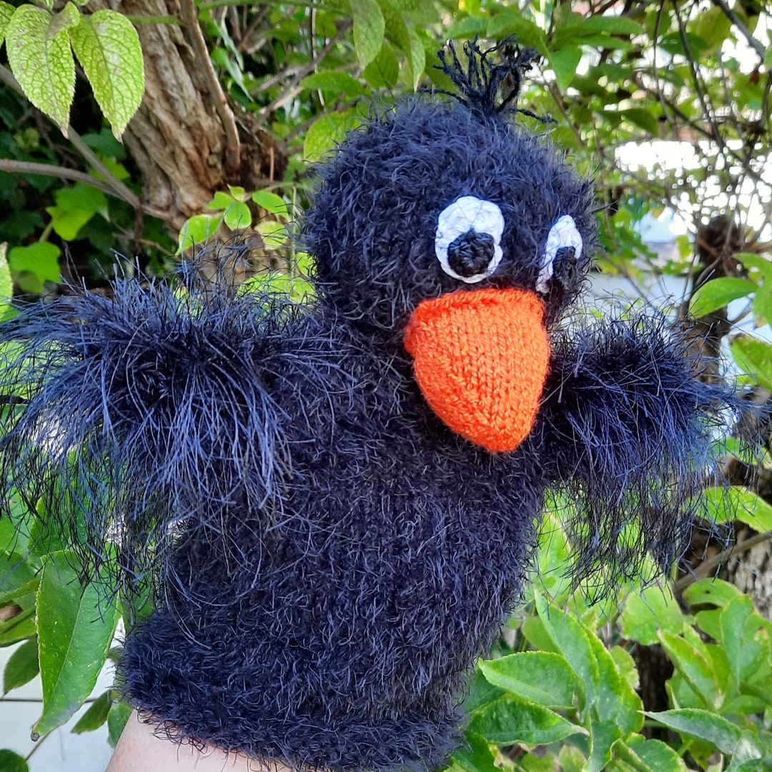 Bird Hand Puppet Flamingo Raven Duck - Etsy