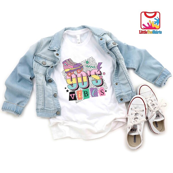 Retro 90's Vibe Toddler Shirt - Vintage Inspired 90's Vibe Toddler Tee - 90's Vibe Kids Shirt