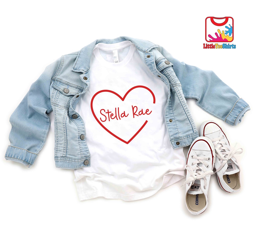 Personalized Valentine's Toddler Shirt, Kids Valentine Outfits, Cute ...