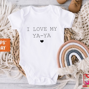 My Yaya Loves Me Baby One Piece Bodysuit Toddler T-Shirt, I Love My Yaya, Yaya Gifts, Yaya Baby Clothes, Yiayia, Ya-Ya, Greek Grandma