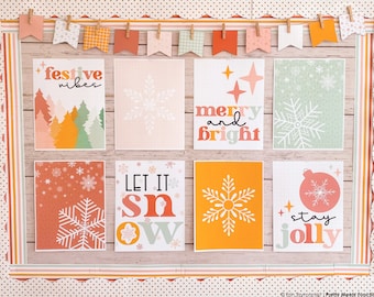 Christmas Classroom Decor Posters: Winter Holiday Bulletin Board (PDF)