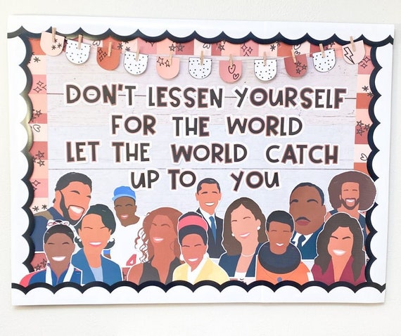 Black History Month Bulletin Board Kit: Inspirational Classroom Decor (PDF)
