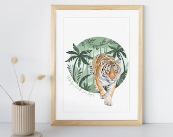 Tiger Print - With Fact - Digital Download