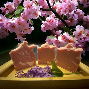 Handmade Hibiscus Soap, Cold Process Soap,Natural Soap, Mother’s Day Soap, Bar soap,Cleansing Soap