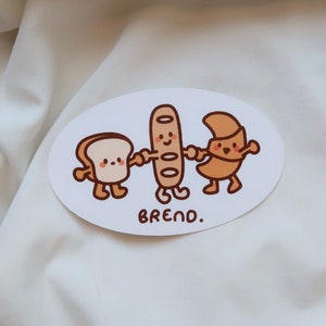 adesivo à prova d'água trio de pão