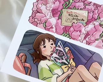 pink bouquet art print