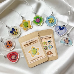 mini--gotchi creatures keychain blind bag