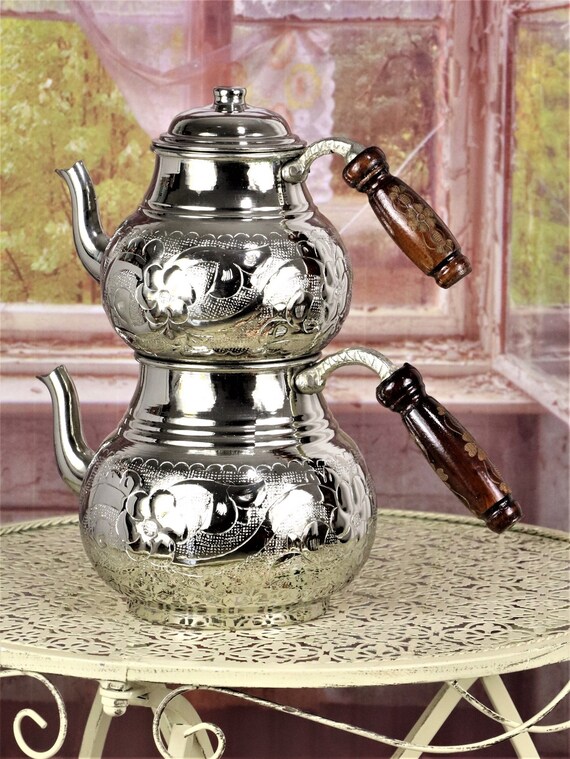 Handmade Copper Turkish Teapot Pure Copper Tea Maker Etsy