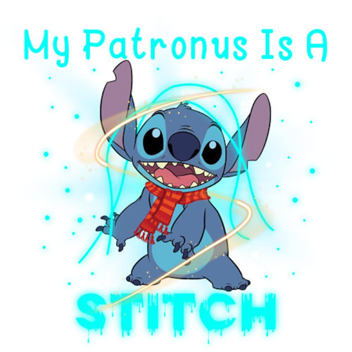 Stitch Harry Potter Digital Disney Stitch PNG MY Patronus is | Etsy