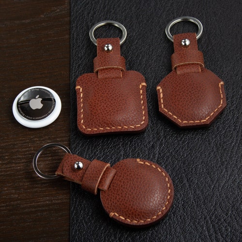 Leather Key Ring for Apple Airtag Personalised Air Tag Case Etsy UK