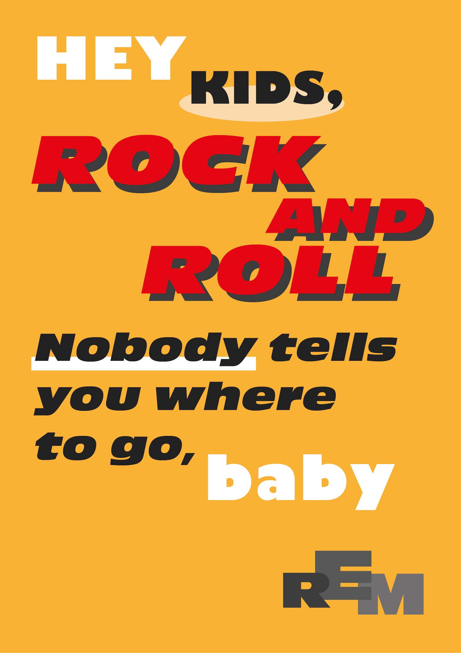 REM 'Drive' Song Lyric Print A4/A3/A2 Etsy