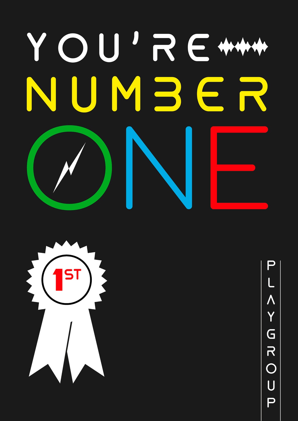 Youre Number One par Playgroup print A4/A3/A2 Youre Number | Etsy
