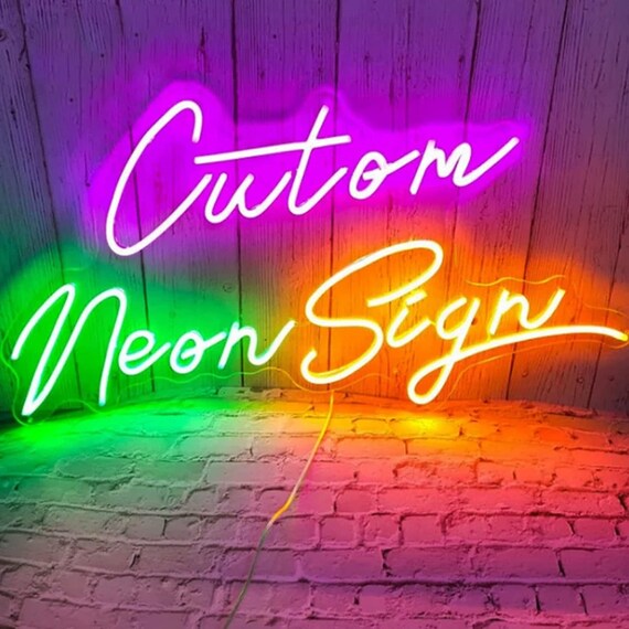 Custom Name Neon Sign UK Neon Sign Wedding Neon Sign Led Etsy UK