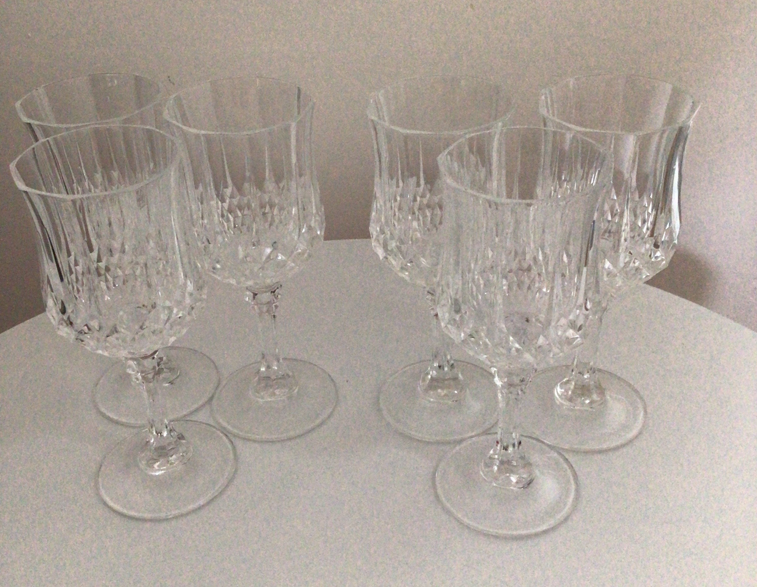 Vintage X6 Crystal D Arques France X6 Small Wine Glasses Vintage X6 Crystal D Arques France X6 Small Wine Glasses