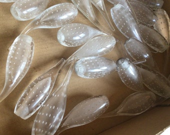 Frosted bubbles 17 variations in sizes shades for chandelier replacement parts crafting shabby chic approximately 11 cm to 13 cm long