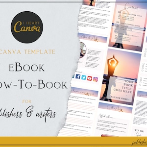 eBook Template | Canva Template customizable for KDP | Book Template for Book Publishing, Self Publishing | Feminine eBook Templates