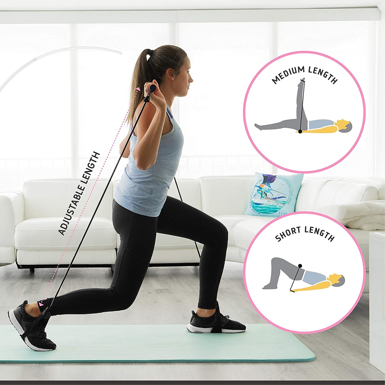 Pilates Bar Kit with Resistance Bands Yoga Resistance Bands Etsy