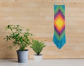 Macrame Wall Hanging| Easy Crochet Pattern| Crochet Wall Hanging| Wall Decor DIY| Mandala Yarn