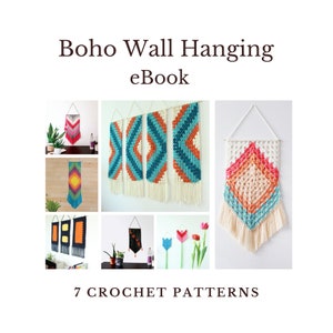 Boho Crochet Wall Hanging Pattern Bundle (PDF Download)