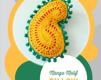 Crochet Pattern| Crochet Mango Pillow|Crochet Decor DIY