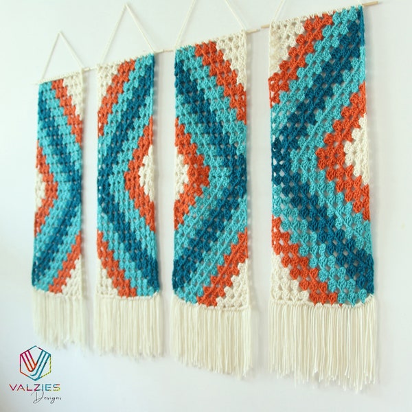 Enkelt virkmönster för väggbonader: Boho Mandala-garn (PDF-mönster)
