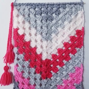 Boho Crochet Wall Hanging Pattern DIY Wall Hanging image 6