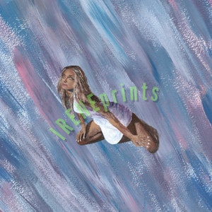 Painting of Sharon Tate Based on a Photo Taken During a Promotional Photo Shoot for the 1968 Film The Wrecking Crew. Printed on Lustre Paper