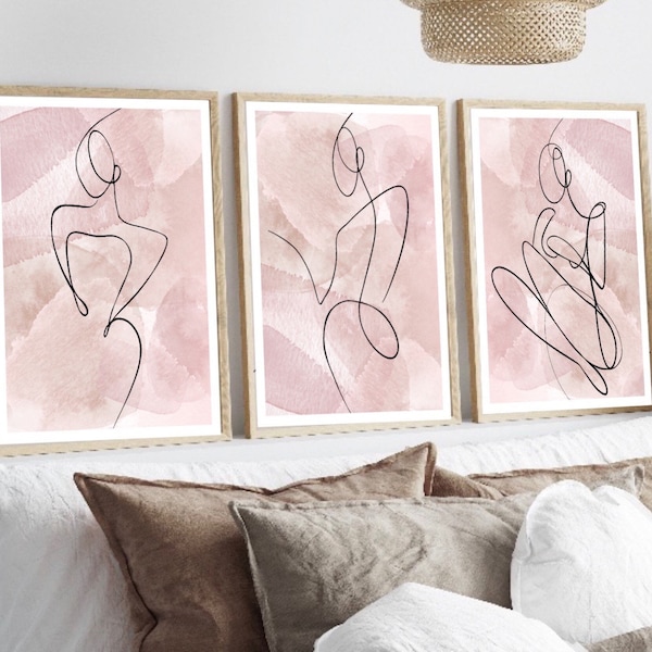 Pink Wall Art Etsy UK