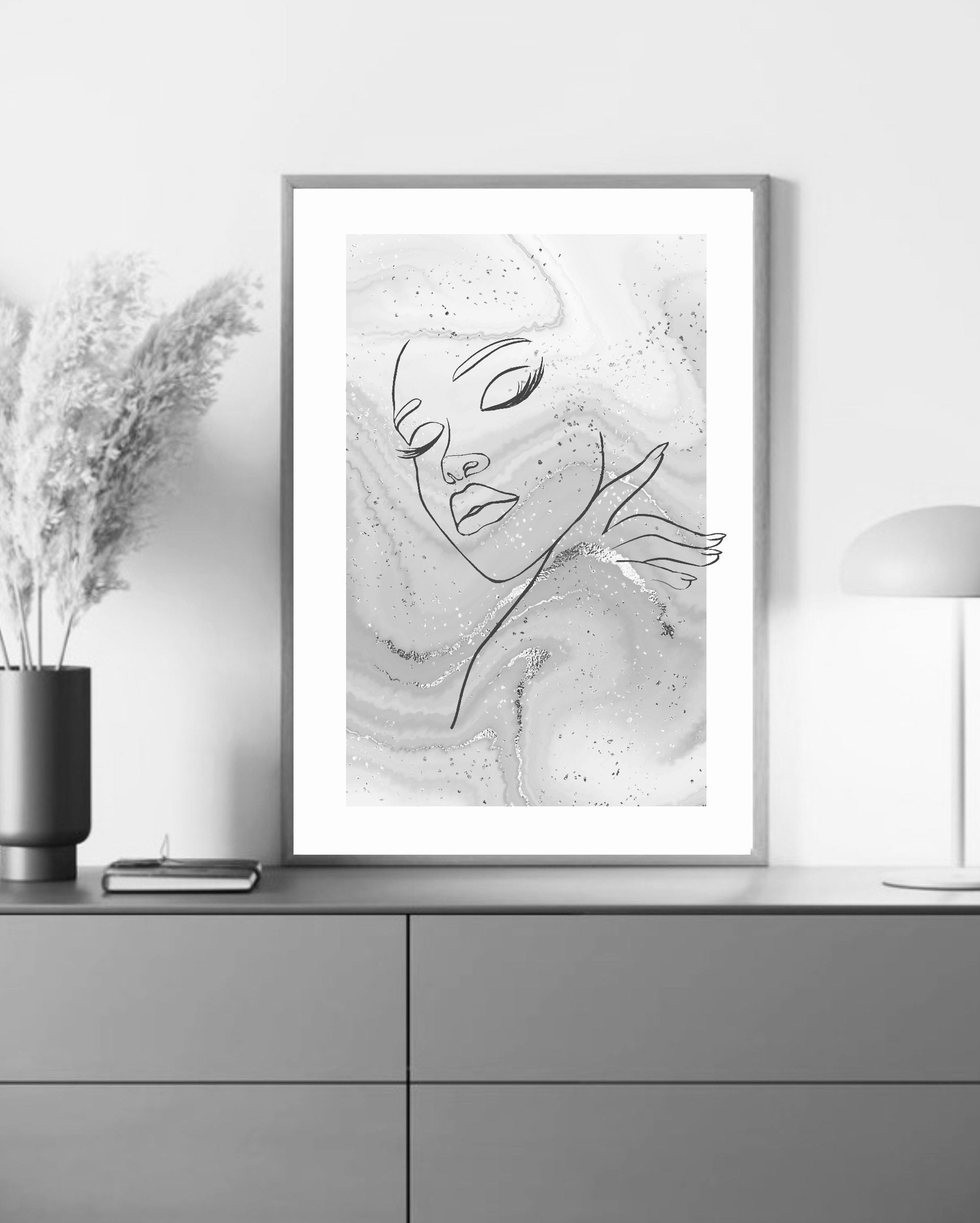 Woman Line Art Print | Wall Art Decor |romantic Art Prints | Set of 3 ...