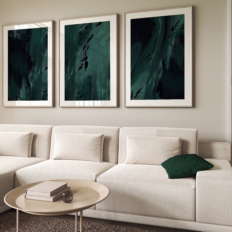 Dark Green Wall Art - Etsy