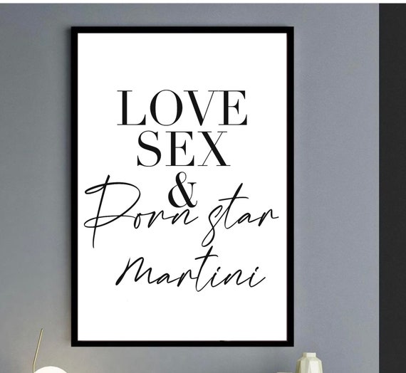 Sex Photo Frame - Love Sex Cocktail Print porn Star Martini Poster Kitchen Wall Art Decor  Written Quotes Dining Art Alcohol Prints Bar Restaurant Poster - Etsy