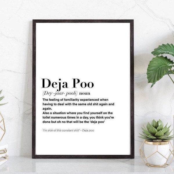 Deja Poo Definition Etsy