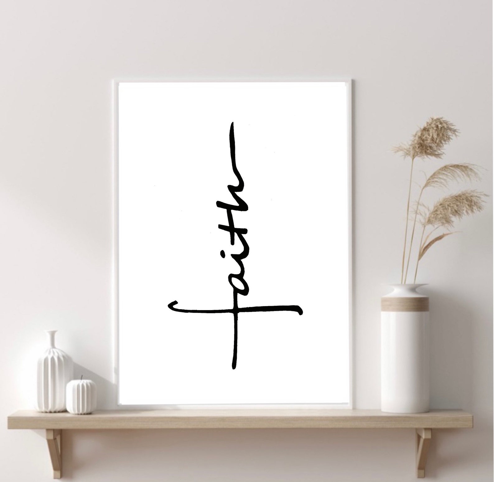 Faith Art Print Typography Print Wall Art Decor Fashion Prints Etsy UK