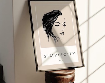 Femme black beige wall art print| classy elegant decor| Bedroom wall art| modern simple prints| Female wall art | simplicity