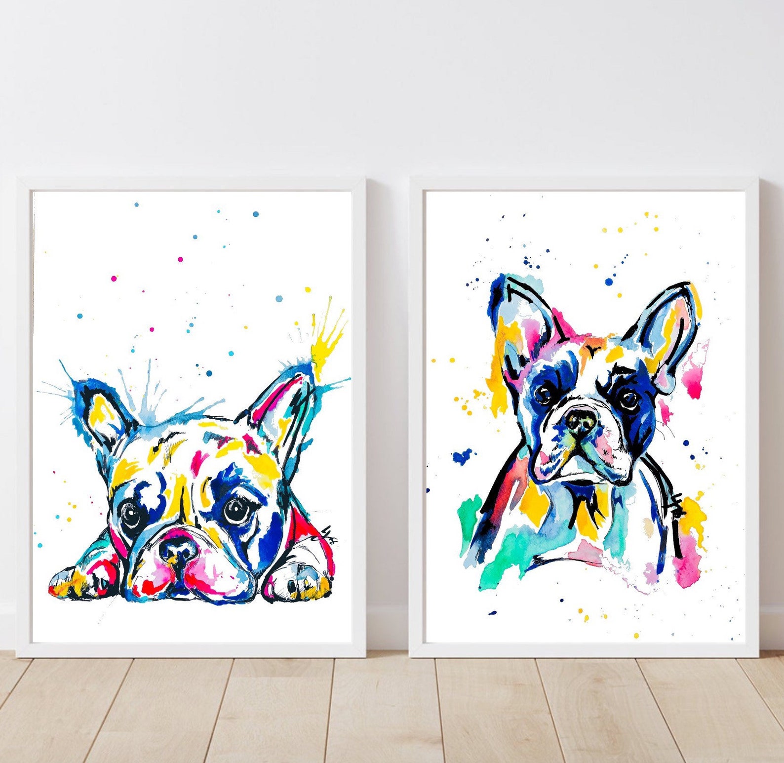 French Bulldog Print Wall art decor Frenchie Bulldog Etsy 日本