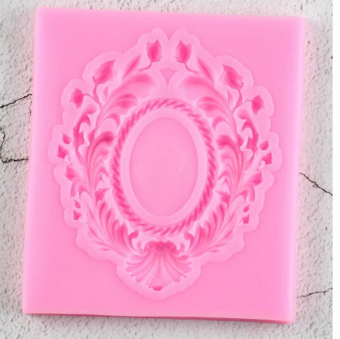 Frame Oval Lace Silicone Mold Fondant Cake Cupcake Decorating Etsy