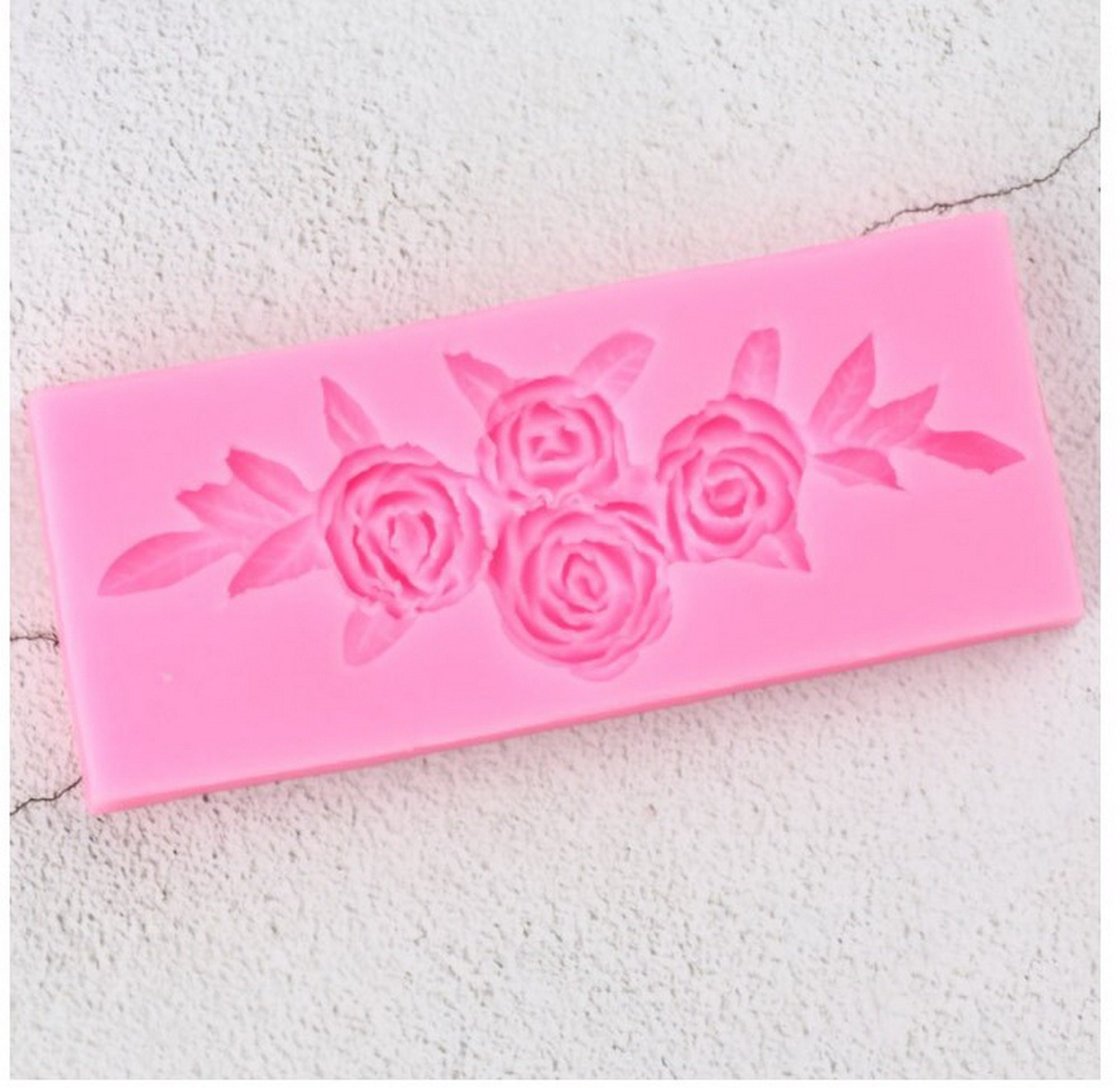 Flower Rose Silicone Mold Fondant Cake Cupcake Decorating Etsy