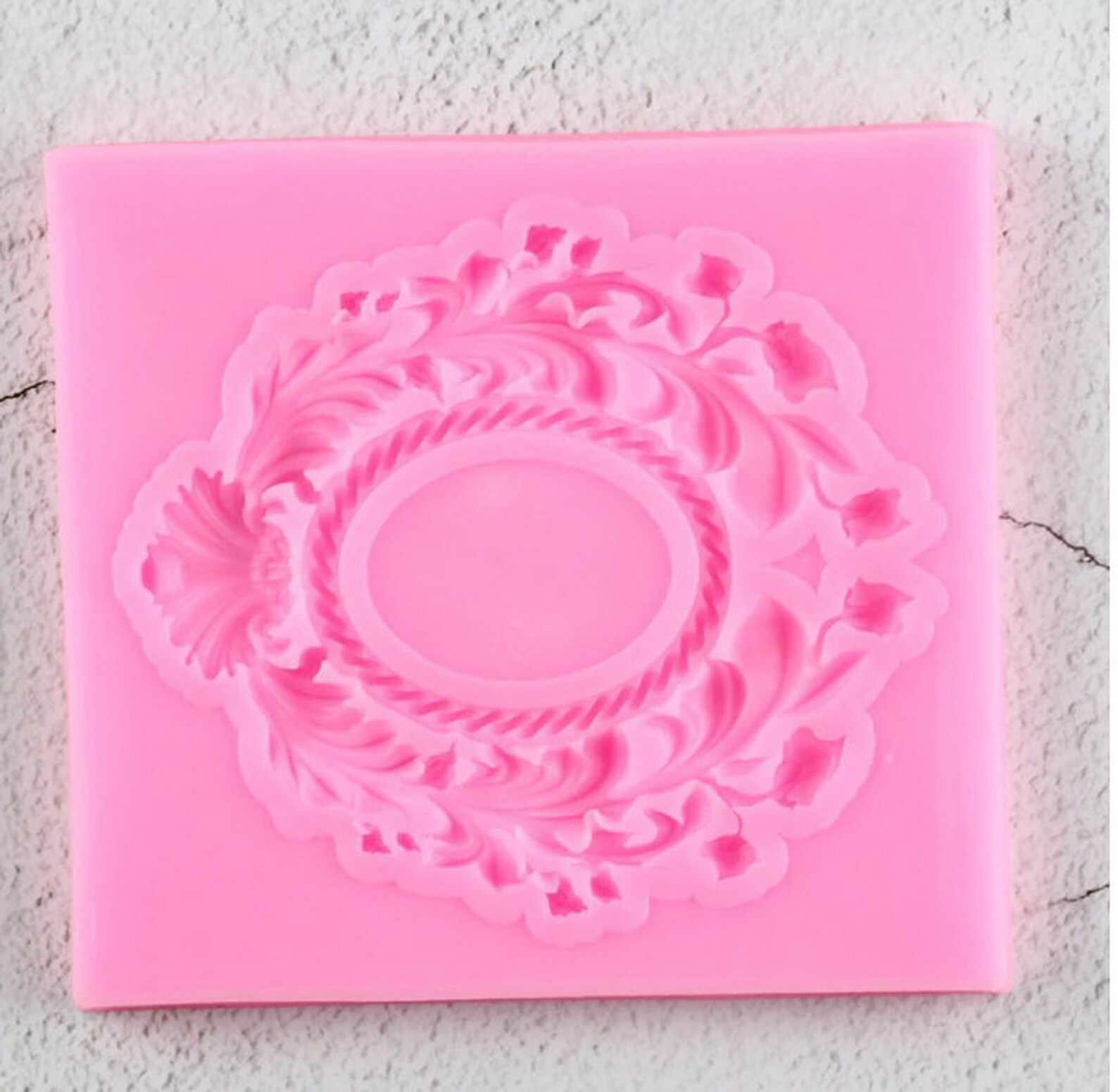 Frame Oval Lace Silicone Mold Fondant Cake Cupcake Decorating Etsy