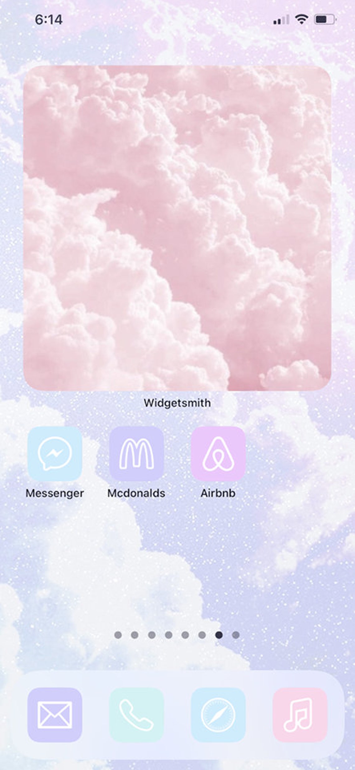 Aesthetic Kawaii Pastel Themed Apple iPhone Ios 14 Icons Pack ...